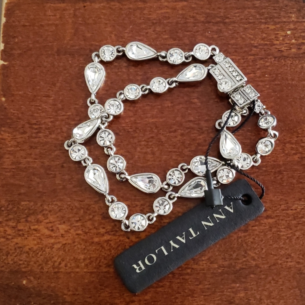 NWT Ann Taylor Stunning Double Strand Bracelet